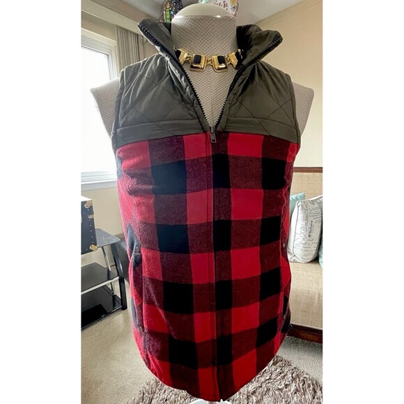Maurices Jackets & Blazers - Maurices Women's Buffalo Plaid Puffer Vest Jacket Coat with Pockets Size Small